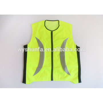 reflective running gear reflective running vest 100% taffeta fabric security vest